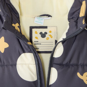 Doudoune bébé garçon avec capuche Mickey Disney doublée micropolaire 