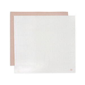 Lot de 2 langes en gaze 115 x 115 cm Twinkling wild rose 