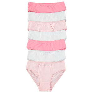 Lot de 7 culottes unies en coton 