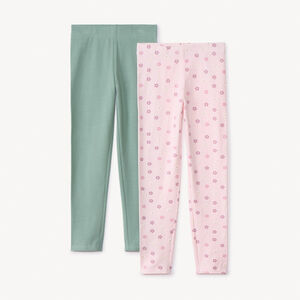 Lot de 2 leggings fantaisie pour fille 