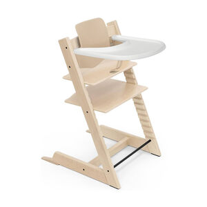 Pack chaise haute en hêtre Tripp Trapp naturel + Baby Set² naturel + plateau 