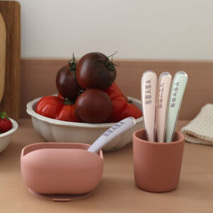 Set de 4 cuillères 1er âge en silicone - Wendy 