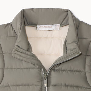 Doudoune sans manches unie pour bébé garçon 