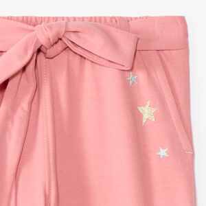 Pantalon de jogging fille coupe cargo avec ceinture à nouer 