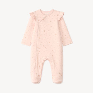 Dors-bien bébé fille matelassé à pression motifs fantaisie 