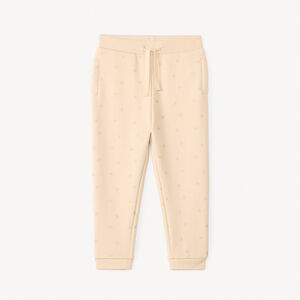 Jogging molleton imprimé nœuds pailletés pour bébé fille 