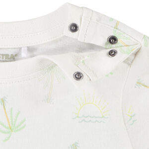 Ensemble 2 pièces imprimé palmiers pour bébé garçon 