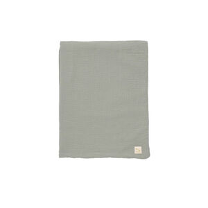 Couverture uni vert sauge  