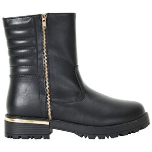 Bottines zippées avec finitions dorées pour fille 