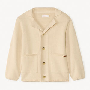 Gilet manches longues en tricot col tailleur pour garçon 