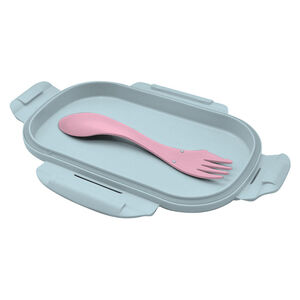 Lunchbox avec couvert Reine des Neiges Bleu/Rose 