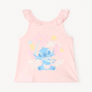 Débardeur uni print Stitch Disney pour bébé fille 