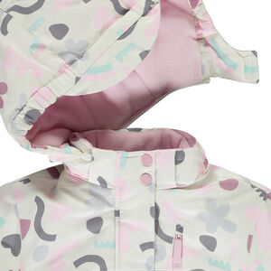 Blouson de ski en toile déperlante avec imprimé arty pour fille 