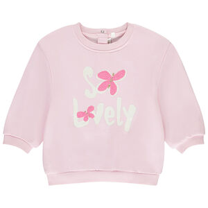 Sweat molleton oversize à motif fantaisie pour bébé fille 