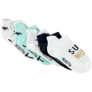 Lot de 5 paires de chaussettes courtes fantaisie pour garçon 