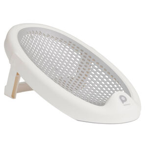 Transat de bain pliable en silicone gris/blanc 
