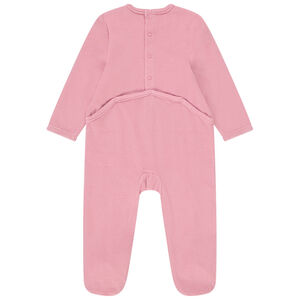 Dors-bien en velours print fantaisie pour bébé fille 