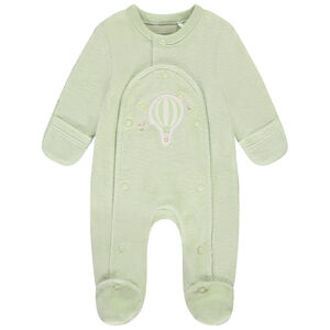 Dors-bien en velours patch montgolfière pour bébé prématuré 