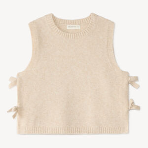 Pull court fille sans manche  