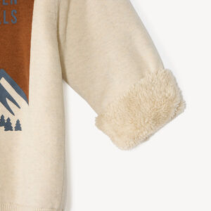 Pull garçon avec doublure en sherpa 