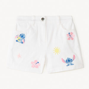 Short en denim broderie Stitch Disney pour fille 