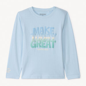 T-shirt manches longues puff printé pour garçon 