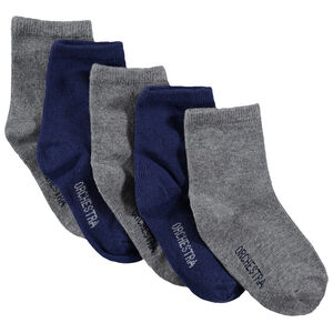 Lot de 5 paires de chaussettes unies 