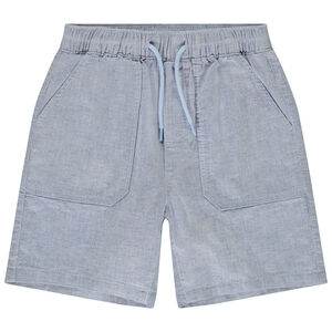 Bermuda en toile effet tissé pour garçon 