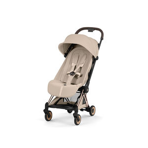 Poussette Coya Style châssis Rose Gold - Cozy Beige 