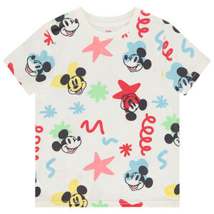 T-shirt manches courtes imprimé Mickey Disney pour garçon 