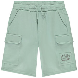 Bermuda uni en molleton avec poches style cargo pour garçon  