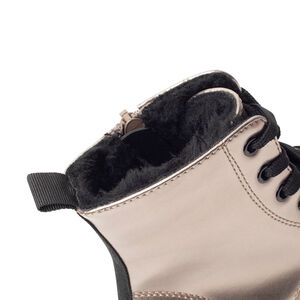 Bottillon nacrés avec doublure en fourrure et semelle chunky pour fille  