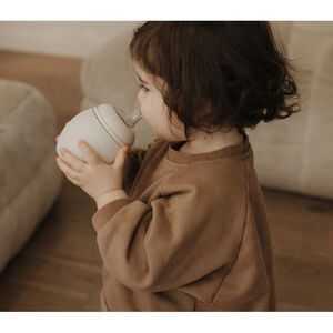 Tasse d'apprentissage Bubble anti-fuite silicone Full Sand 