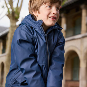 Parka gomme à capuche et doublure micropolaire pour garçon 