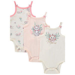 Lot de 3 bodies sans manches fantaisie Marie Disney pour bébé fille 
