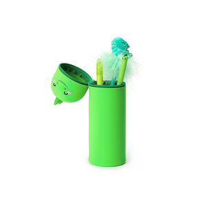 Trousse en silicone Kawaii Dino  