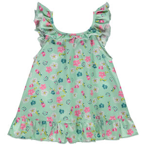 Tunique manches courtes volantées et imprimée pour bébé fille 