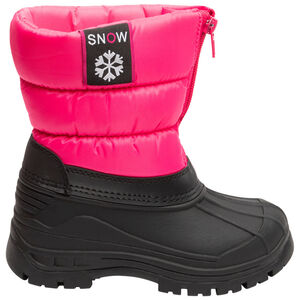 Après-ski à col matelassé et coque caoutchouc pour fille 