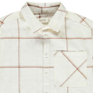 Chemise manches courtes à carreaux pour garçon 