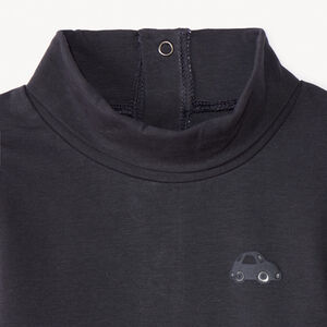 Lot de 2 sous-pulls unis à col roulé pour bébé garçon 