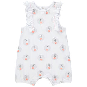 Combinaison courte à cerises all-over pour bébé fille 