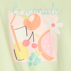 Débardeur effet noué à print pailleté pour fille  