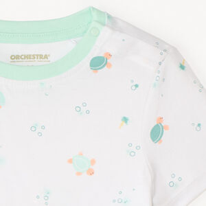 T-shirt manches courtes imprimé tortues pour bébé garçon 
