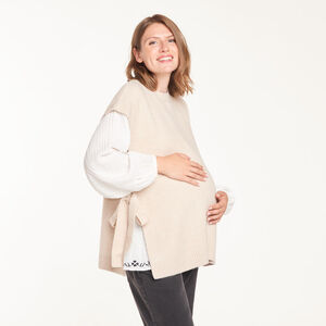 Pull de grossesse sans manches 