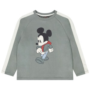 T-shirt manches longues raglan Mickey Disney pour garçon 
