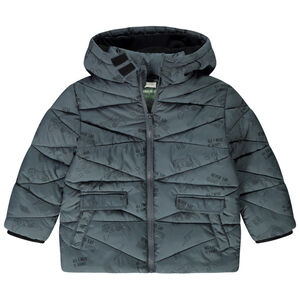 Doudoune micropolaire à capuche imprimé fantaisie pour garçon 