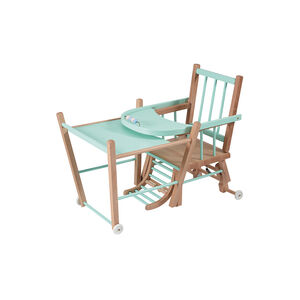 Chaise haute traditionnelle Marcel transformable – Hybride Vert  