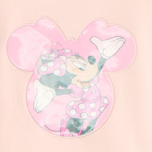 T-shirt manches courtes volantées print lenticulaire Minnie Disney pour fille 