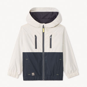 Coupe-vent à capuche effet color block pour garçon 