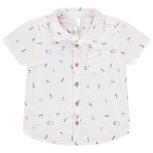 Chemise manches courtes imprimé marin pour bébé garçon 